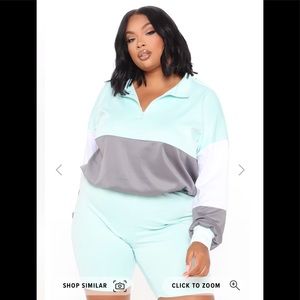 Plus size fashion nova biker set